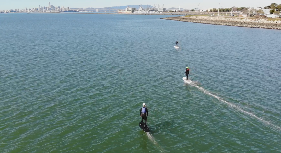 First BayFoils Team Fliteboarod Practice!